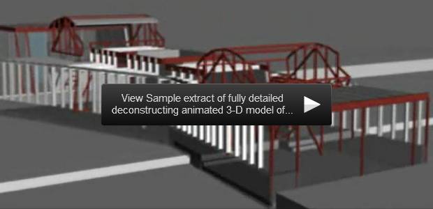 Animated 3-D model of Peckham House