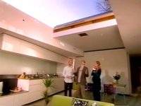 kevin mccloud with monty and claire at peckham house sliding roof