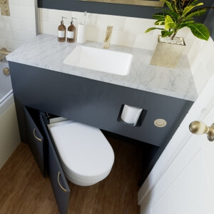 hidealoo space saving bathroom wetroom ensuite or shower basin toilet
